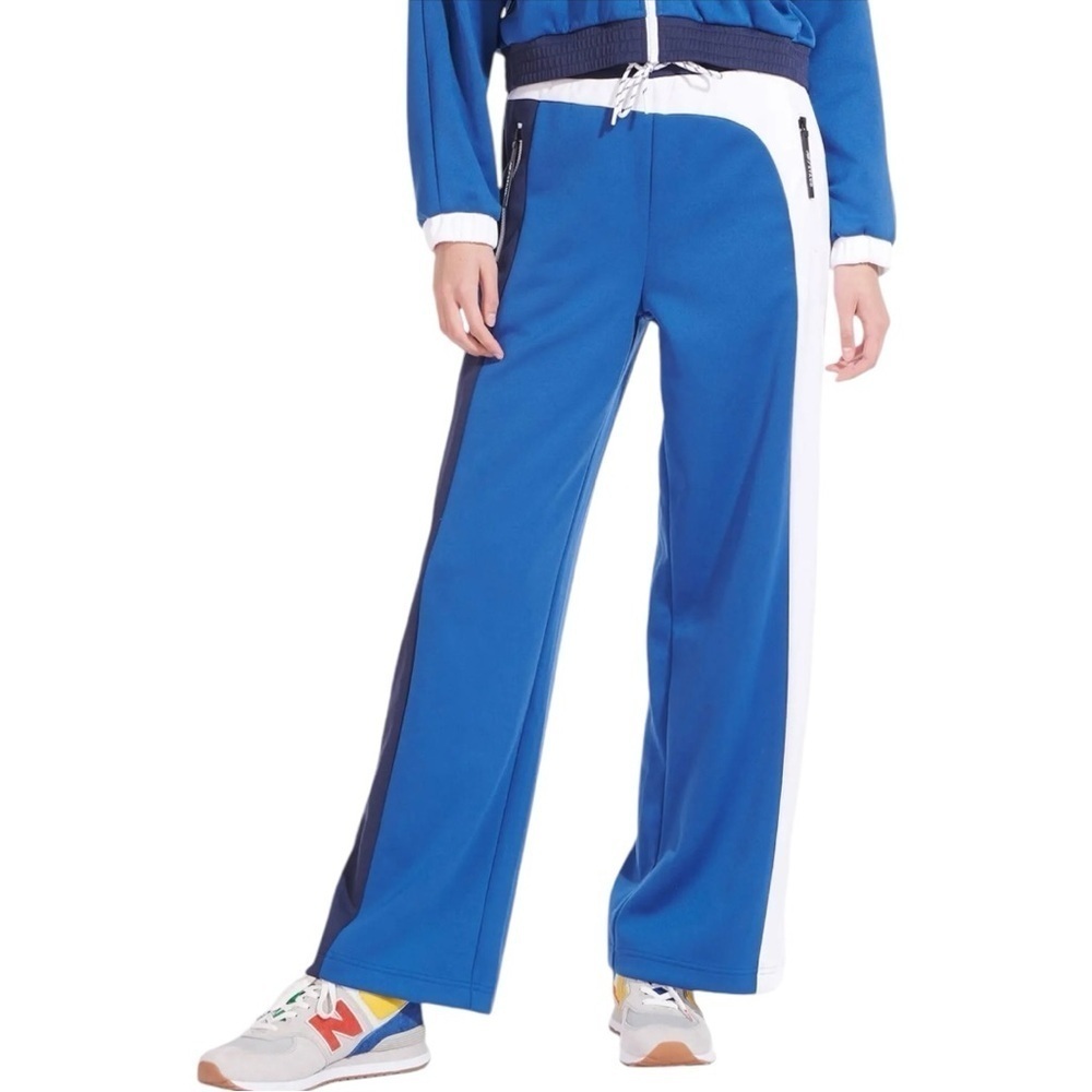 New Balance x STAUD High Waist Track Pants in Blue Quartz Size XS Performance